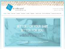 Tablet Screenshot of birthcare.co.nz